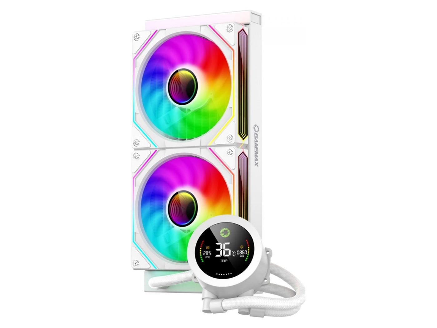Gamemax ICE BURG 240 DIGITAL WH