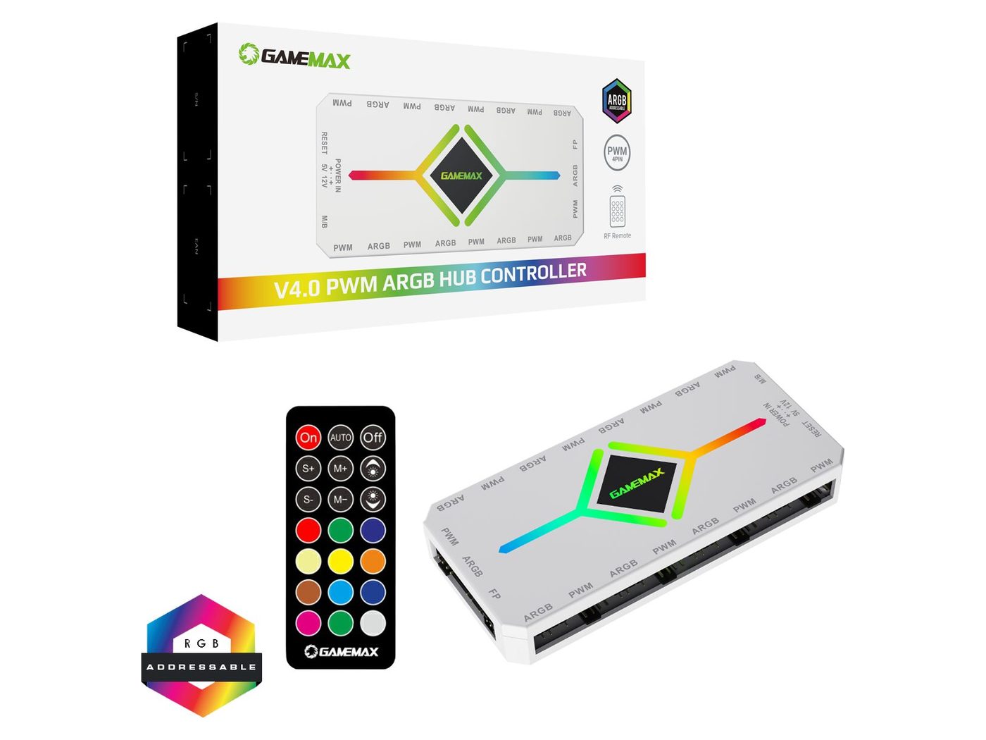 Gamemax V4.0 PWM A-RGB WH