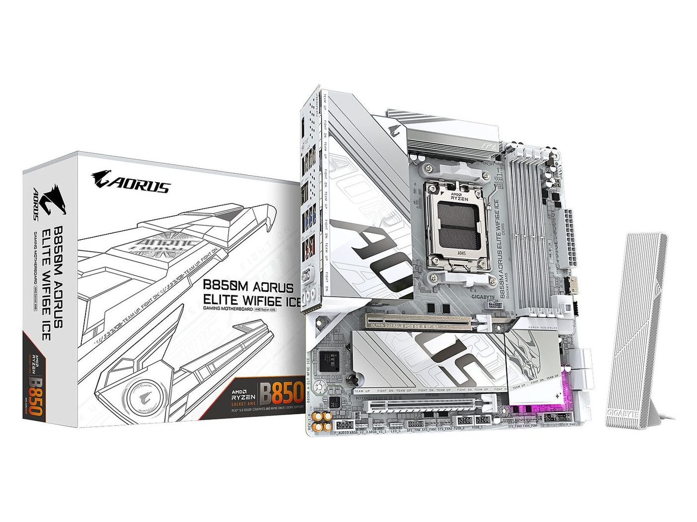 Gigabyte B850M AORUS ELITE WIFI6E ICE